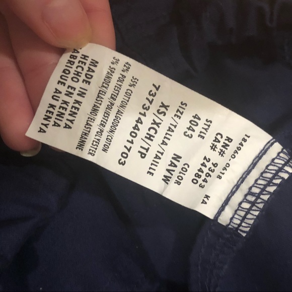 Cherokee Workwear navy scrub pants drawstring - Picture 3 of 8